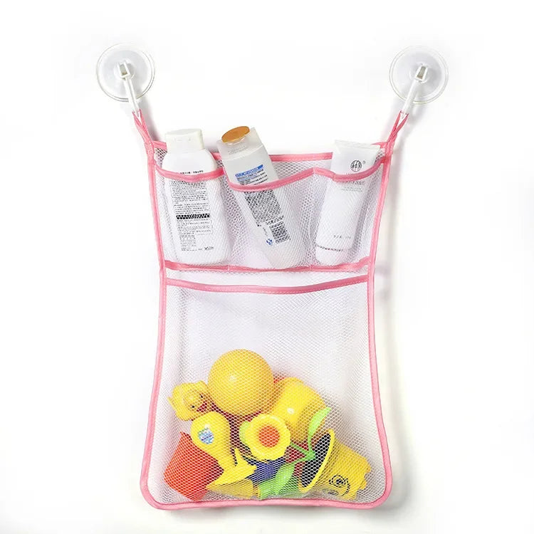 Organizador de Brinquedos c/ Ventosa | Bolsa de Rede