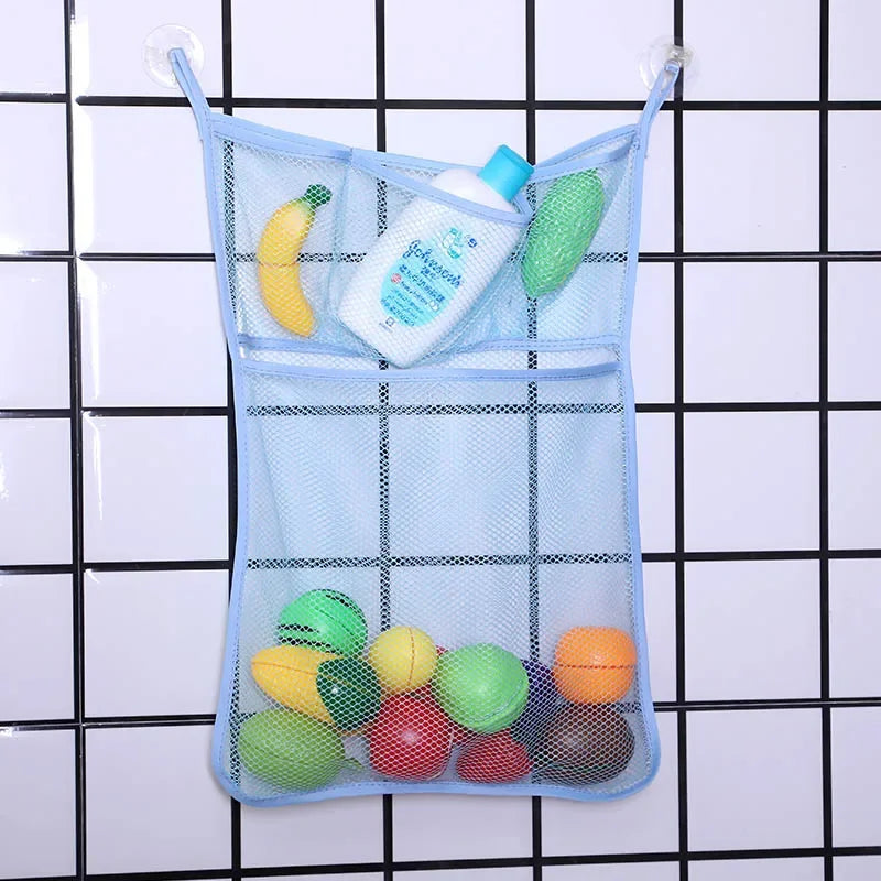 Organizador de Brinquedos c/ Ventosa | Bolsa de Rede