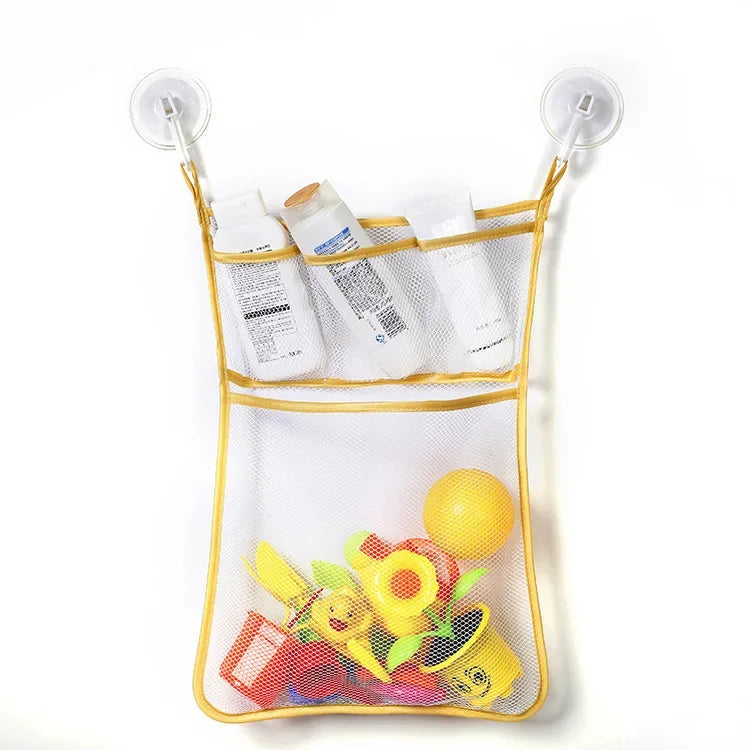 Organizador de Brinquedos c/ Ventosa | Bolsa de Rede