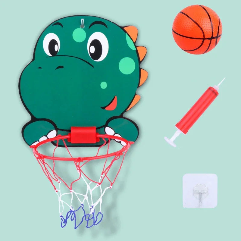 Cesta de Basquete c/ Bola (Elefante, Leão ou Dinossauro)