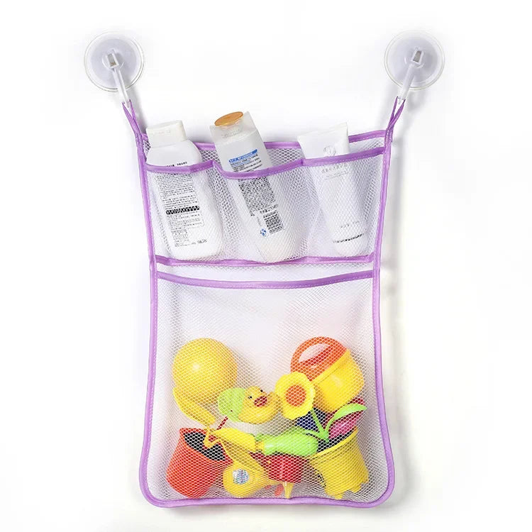Organizador de Brinquedos c/ Ventosa | Bolsa de Rede