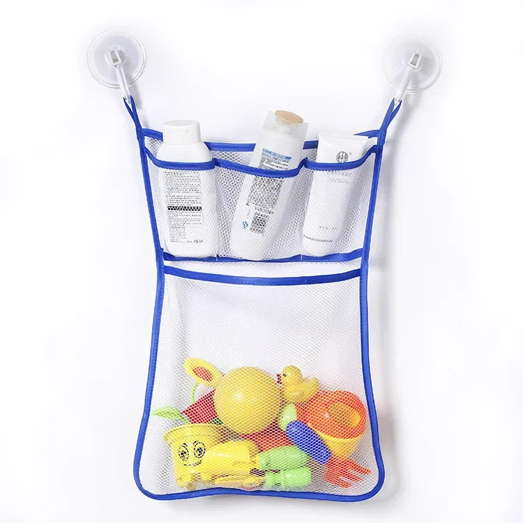 Organizador de Brinquedos c/ Ventosa | Bolsa de Rede