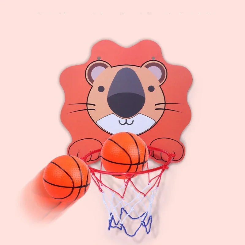 Cesta de Basquete c/ Bola (Elefante, Leão ou Dinossauro)